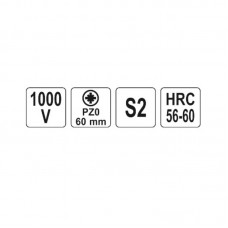 YT-28245 YATO Surubelnita stea PZ0, izolata VDE, l..